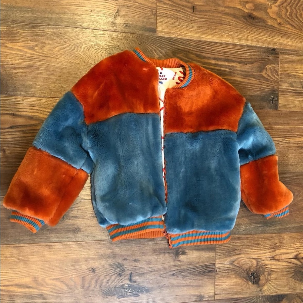 Amazing Jelly Mallow fluffy jacket size 130 8/9 years- would fit 7-9 also
